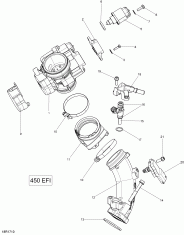 02-      - 450 Efi (02- Air Intake Manifold And Throttle Body - 450 Efi)