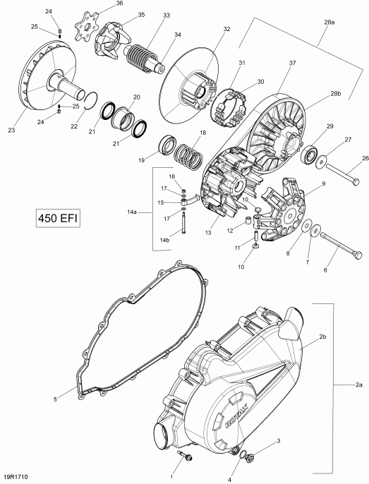    Outlander - Outlander MAX 450-570, 2017 - Transmission 450 Efi