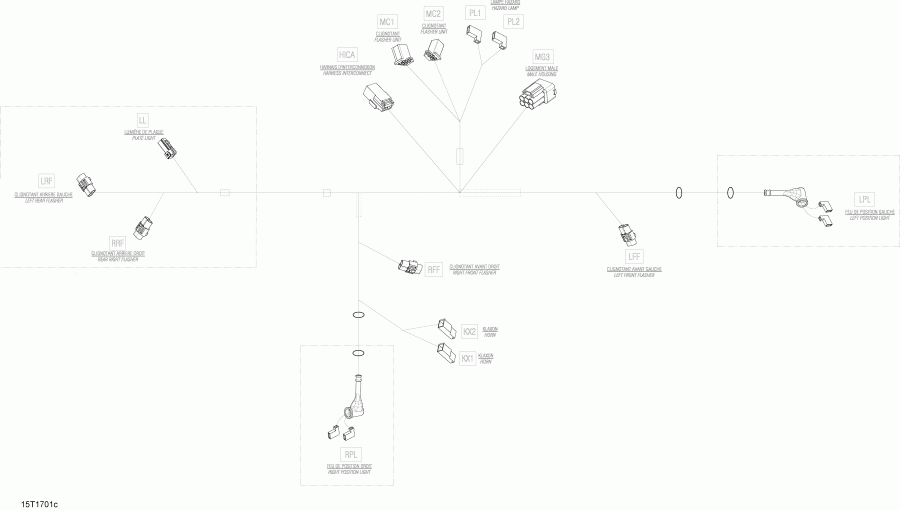 BRP  Outlander - Outlander MAX 450-570, 2017 - Electrical Harness 710004331 Europe