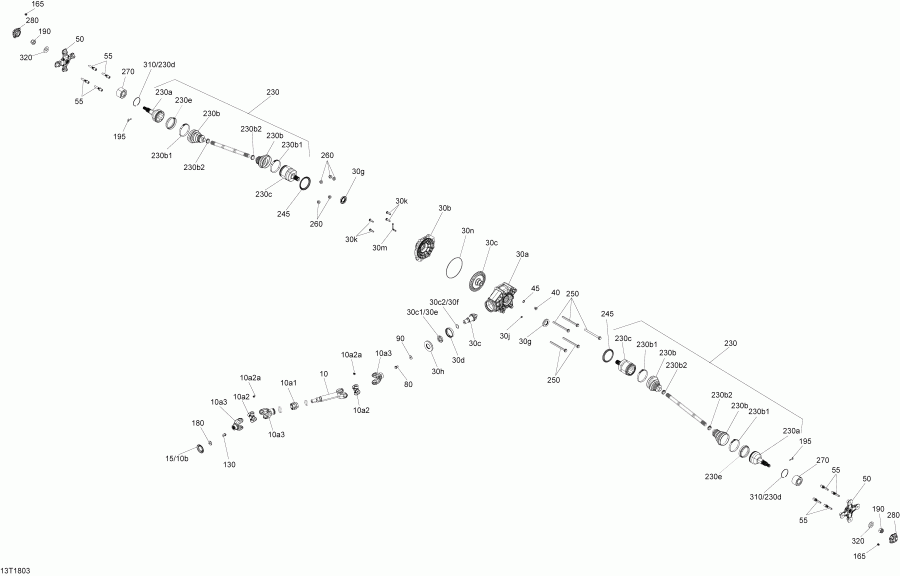 ���������� BRP Outlander - Outlander MAX 570 PRO-650-850-1000, 2017 - Rear Drive Xmr 650