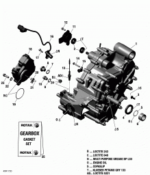 01-  Box   - Renegade Xmr 1000r Efi (01- Gear Box Assy - Renegade Xmr 1000r Efi)