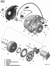 03-    - 570 Efi (renegade) (03- Magneto And Electric Starter - 570 Efi (renegade))