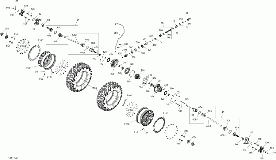 Renegade, 2017 - Drive System, Front All Models