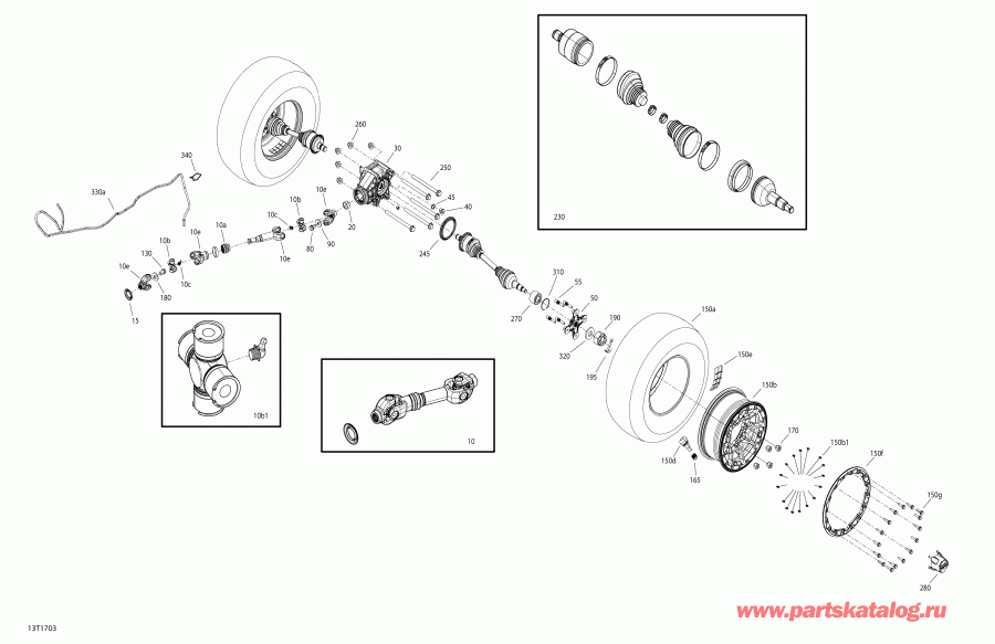  - Drive, Rear Renegade 1000r