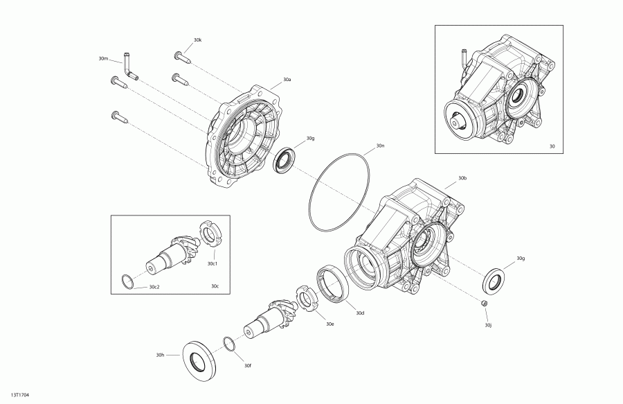 BRP Renegade, 2017 - Drive, Rear Renegade Rear Differential Package Xmr
