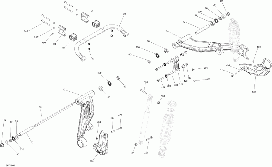   Outlander 450 EFI, 2018  - Rear Suspension Outlander 450-570