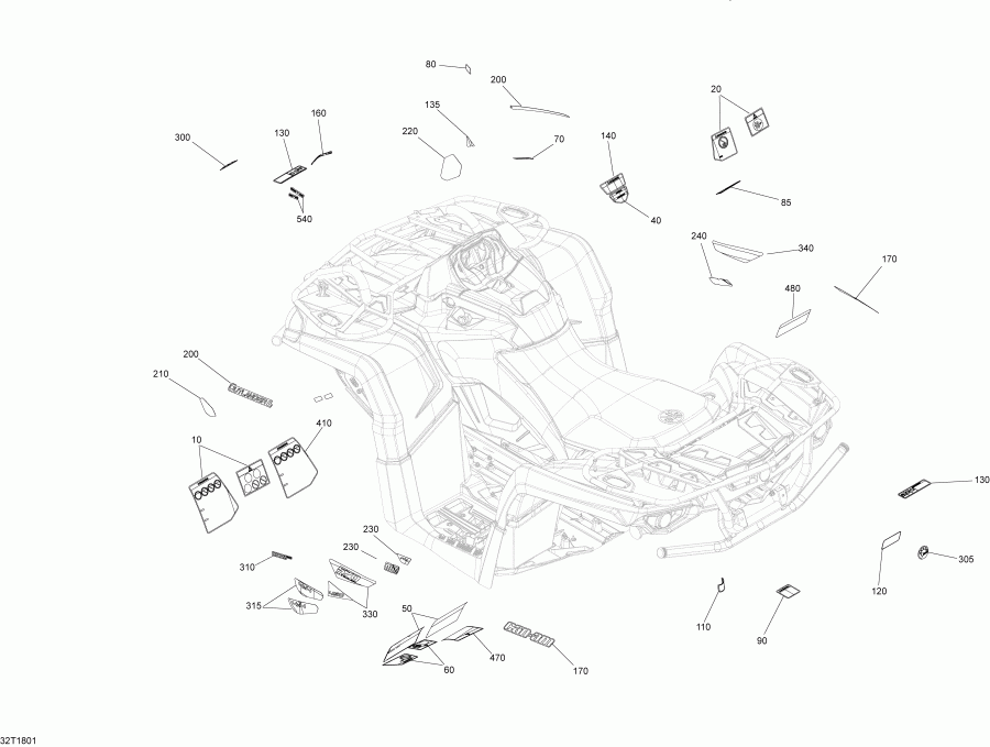   Outlander 450 EFI, 2018 -  Outlander 450-570