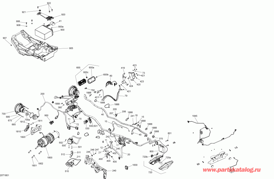 ATV BRP - Electrical System G2l 450 Efi