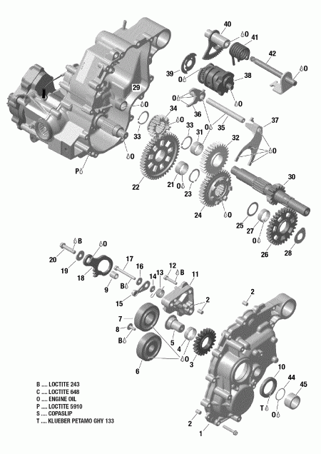 Outlander 6X6 - 650 EFI, 2018 - Gear Box 2 420684828