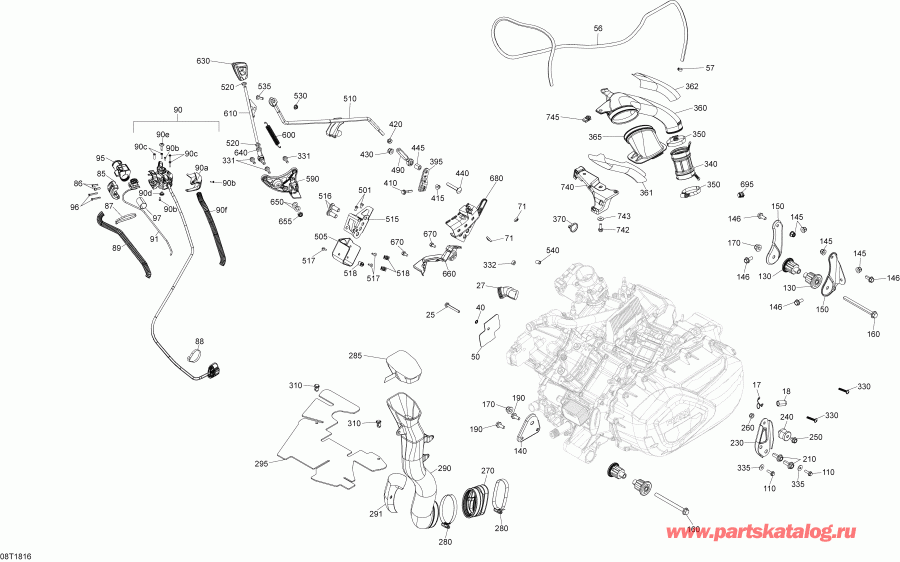 ATV  Renegade T3 650 EFI, 2018 ������ - Engine