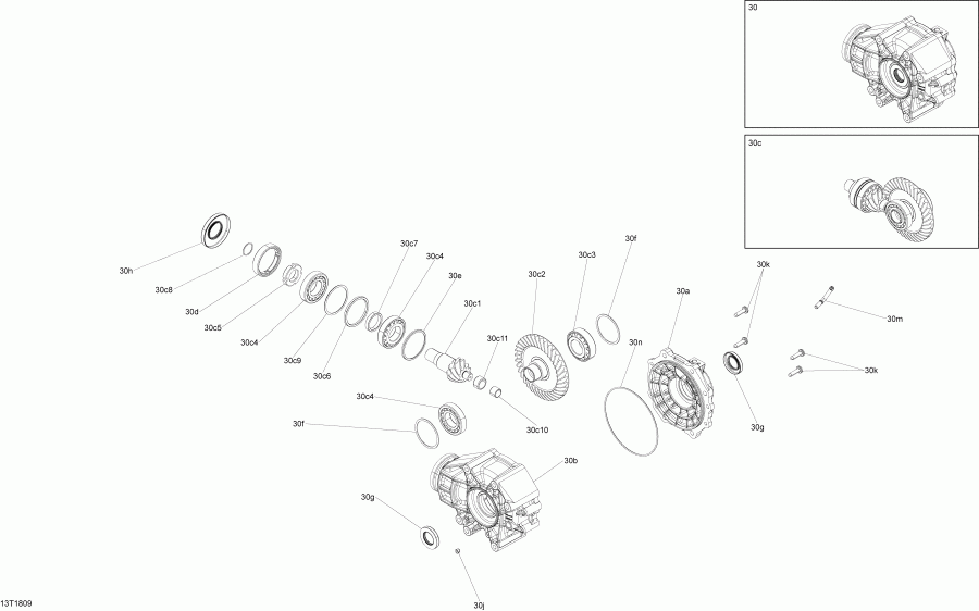  BRP Renegade T3 650 EFI, 2018 - Drive, Rear All