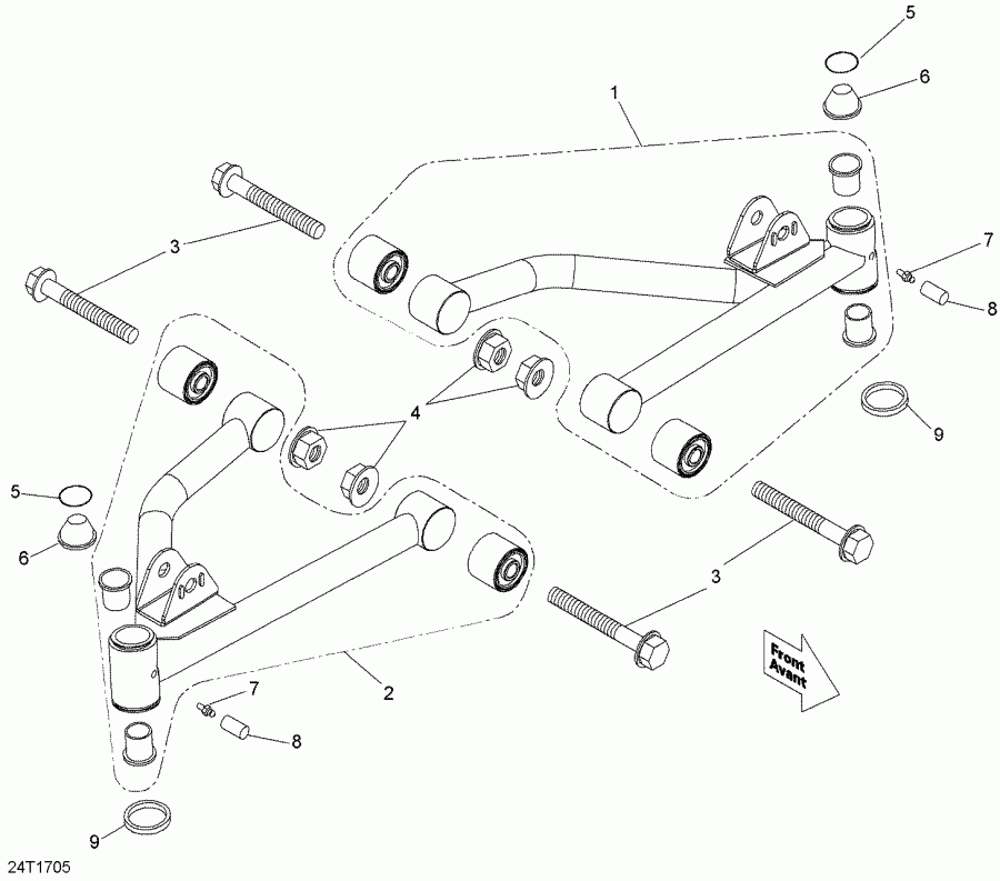  BRP DS 90, 2018  - Front Suspension Arm