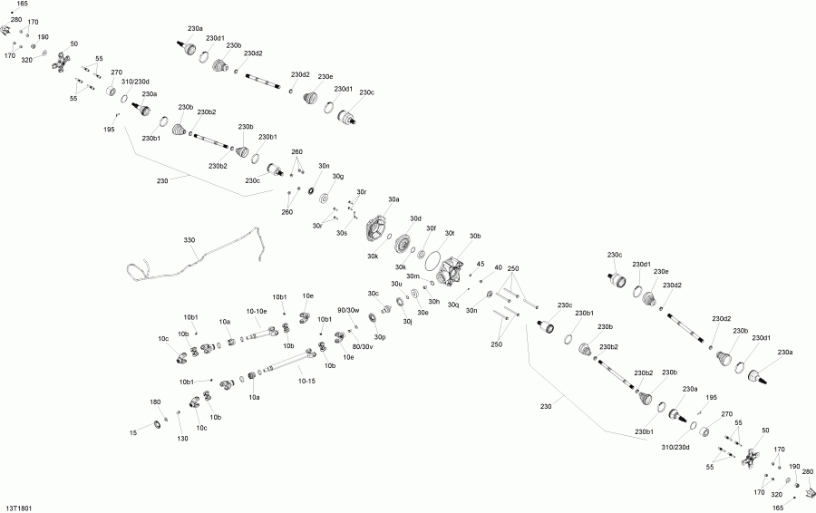 ������������ Bombardier Outlander 450 EFI T3 Old EU Regulation, 2018 (built Before Nov 2017) ������ - Rear Drive Outlander 450-570