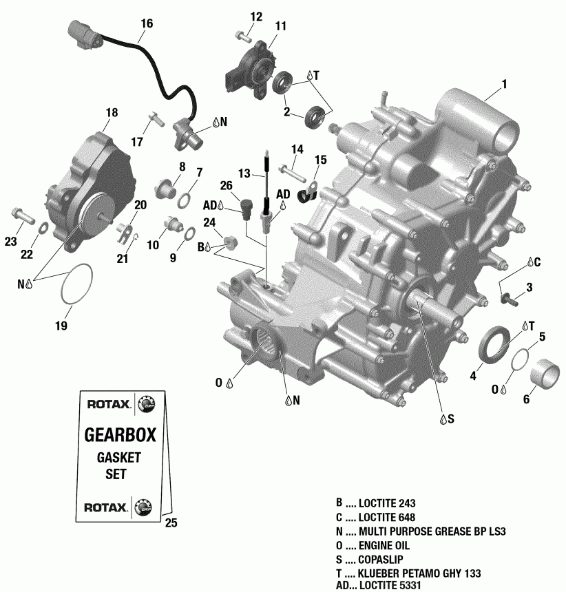 ATV  Outlander 650 EFI (Including T3 old EU Regulation - Built before Nov 2017) MY2018  - Gear Box And Components 420686562