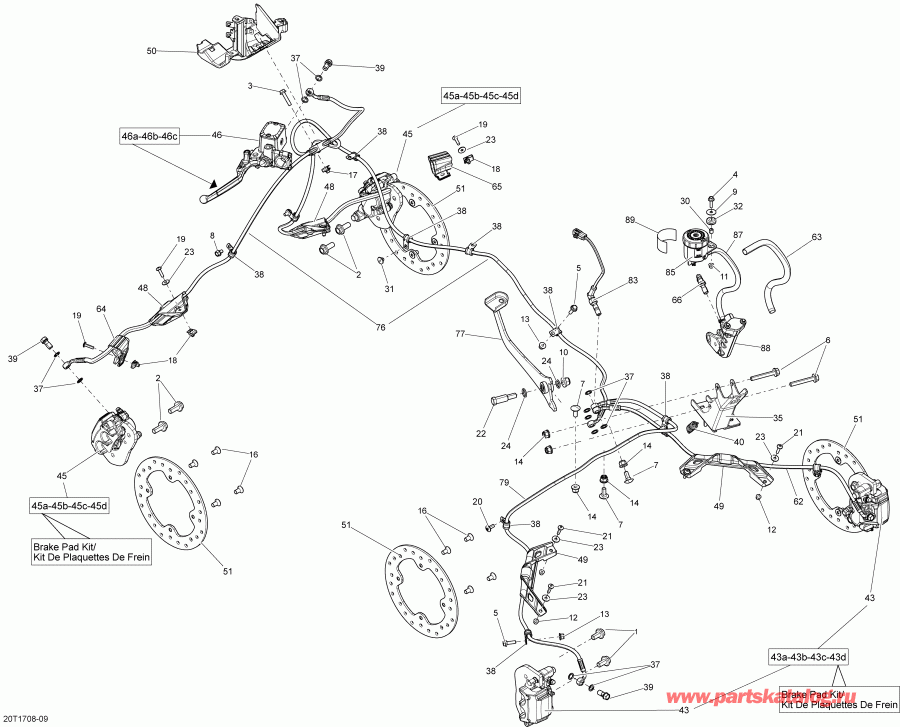 ATV BRP Outlander 6X6 - 1000 EFI, 2018  - Hydraulic Brakes