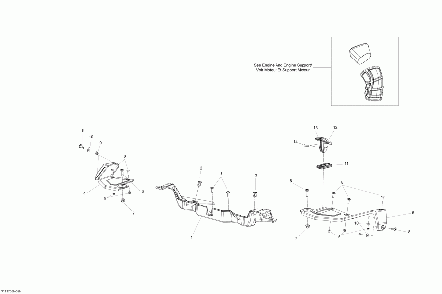 ������������  Outlander 6X6 - 1000 EFI, 2018 - Body And Accessories, Front View
