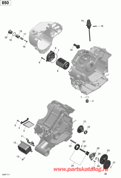  Renegade 850 EFI, 2018 - Engine Lubrication 850 Efi