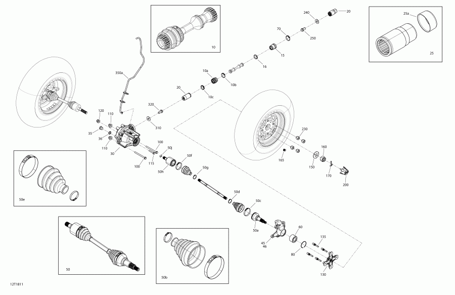 BRP Renegade 850 EFI, 2018 ������ - Front Drive Common Parts Renegade 850