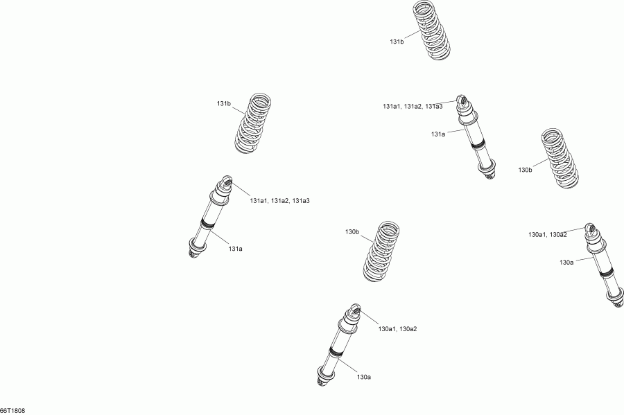 BRP ������ Renegade 850 EFI, 2018 - Shocks Renegade Std