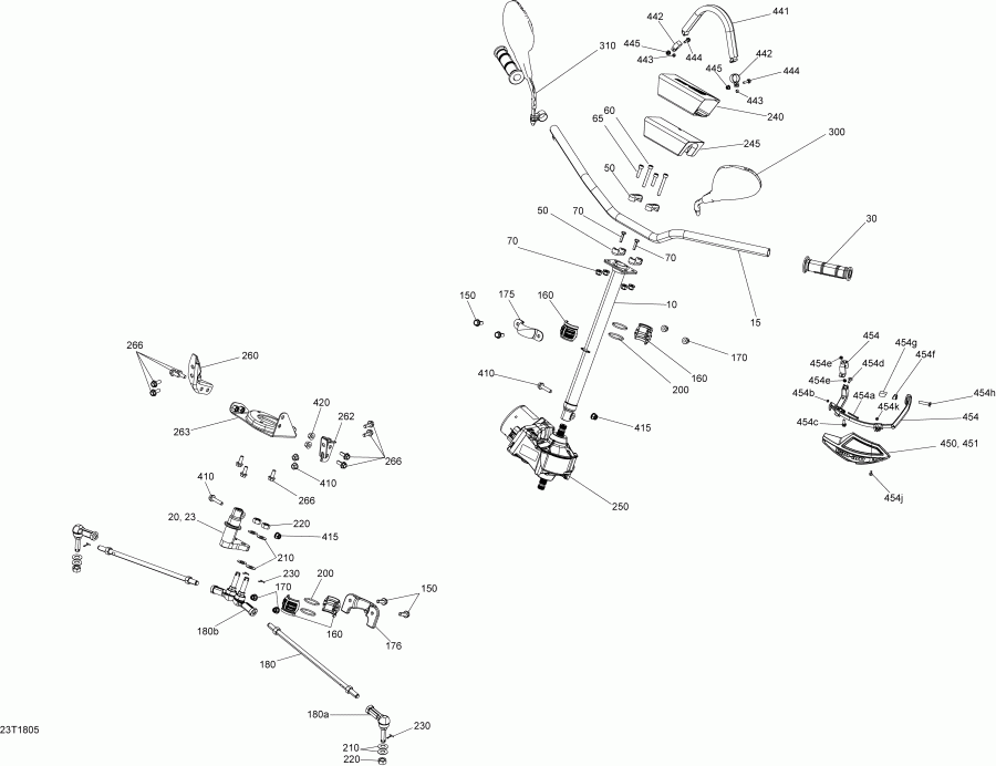 ���������� BRP Renegade 850 EFI, 2018 ������ - Steering Renegade Xxc