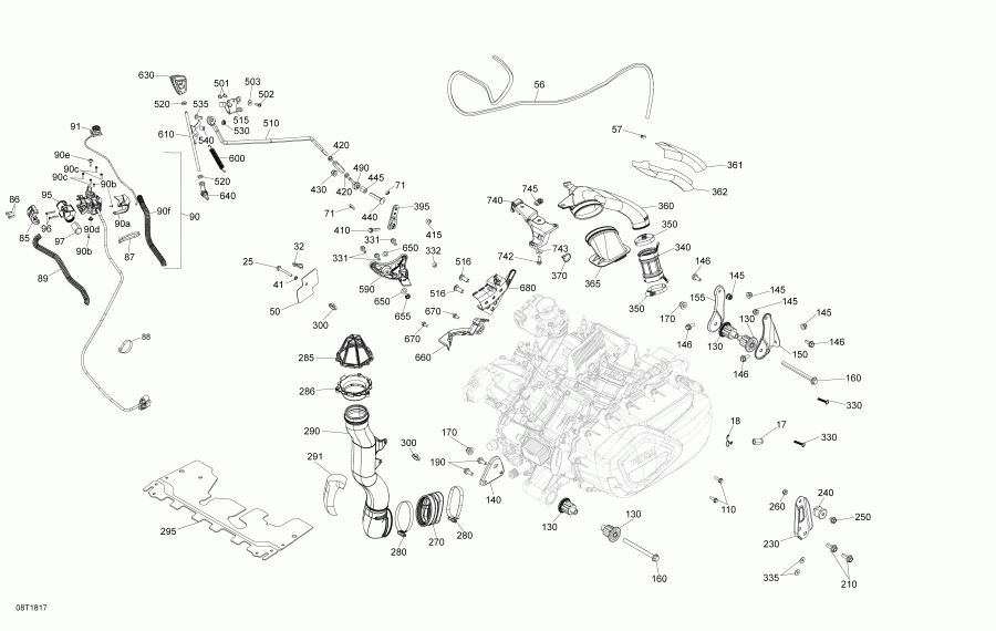 - Moteur Outlander 450 Efi 570 Efi