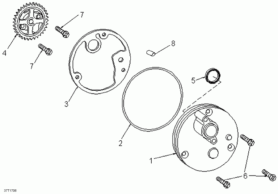 ���������� BRP DS 90 X, 2018 ������ - Oil Pump