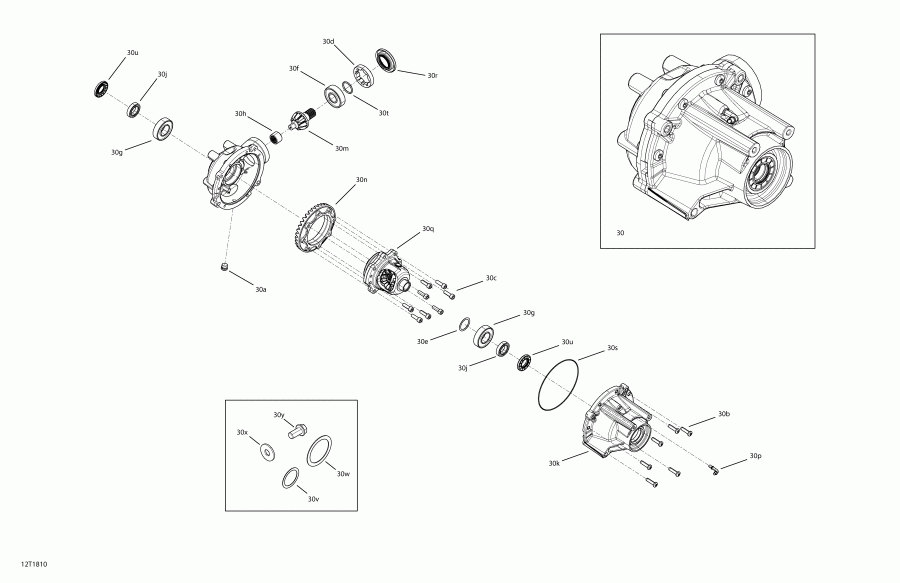 Outlander 570 EFI, 2018  - Front Drive Differential Parts