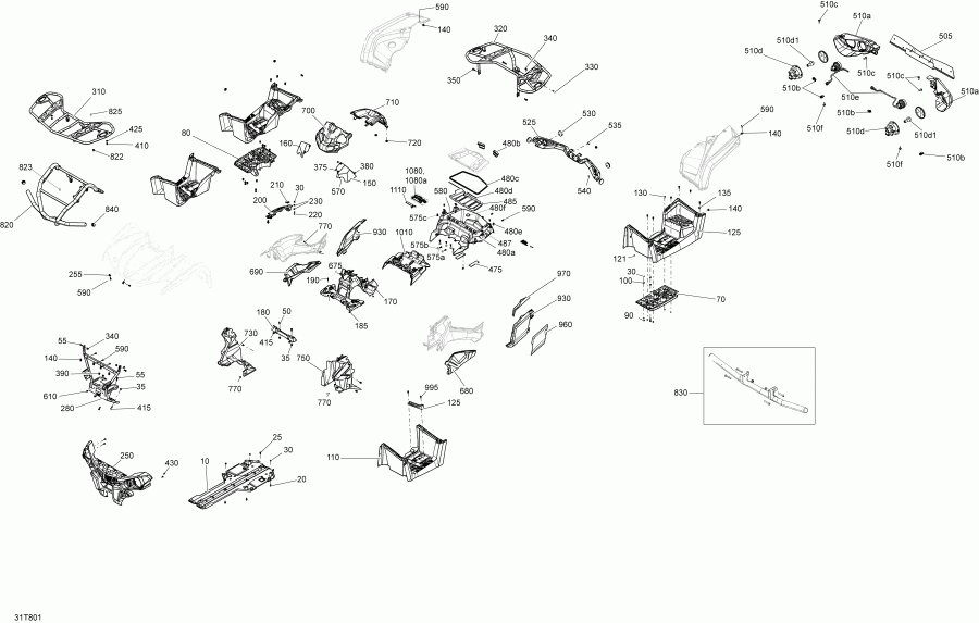 ���������� BRP Outlander 570 EFI, 2018 - Body And Accessories Outlander 450-570