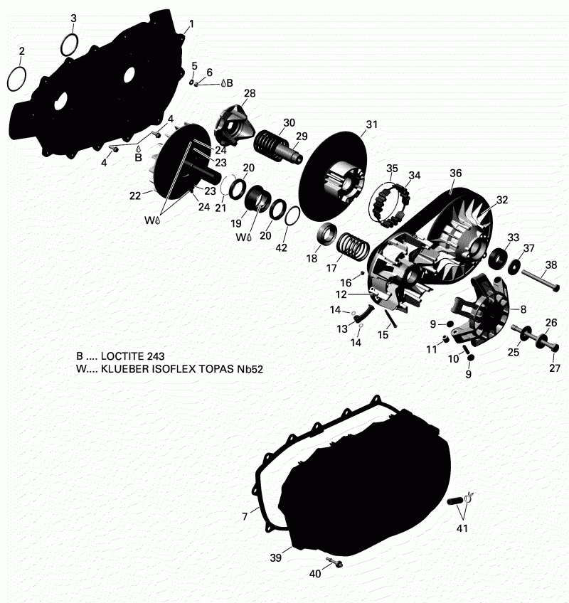 BRP  Outlander T3 650 EFI, 2018 - Transmission