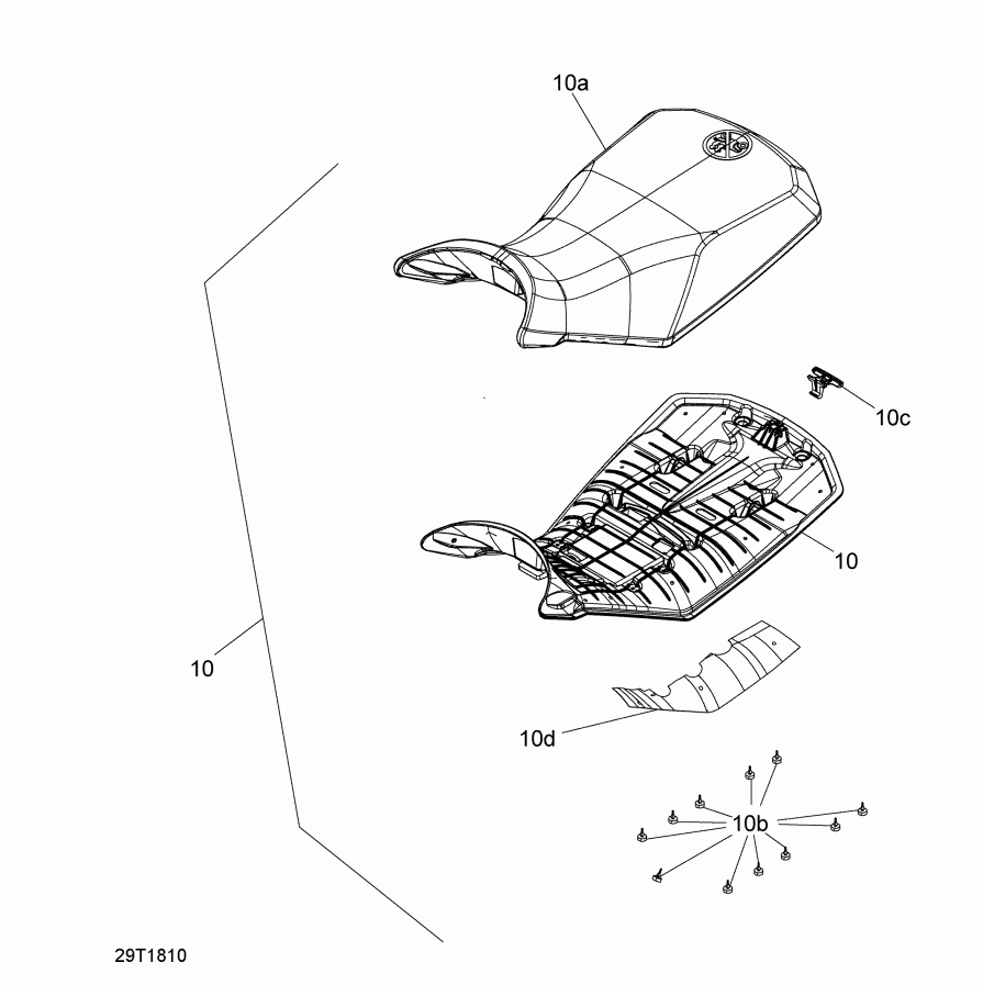 Outlander T3 650 EFI, 2018 - Seat Dps, Xt & Xtp
