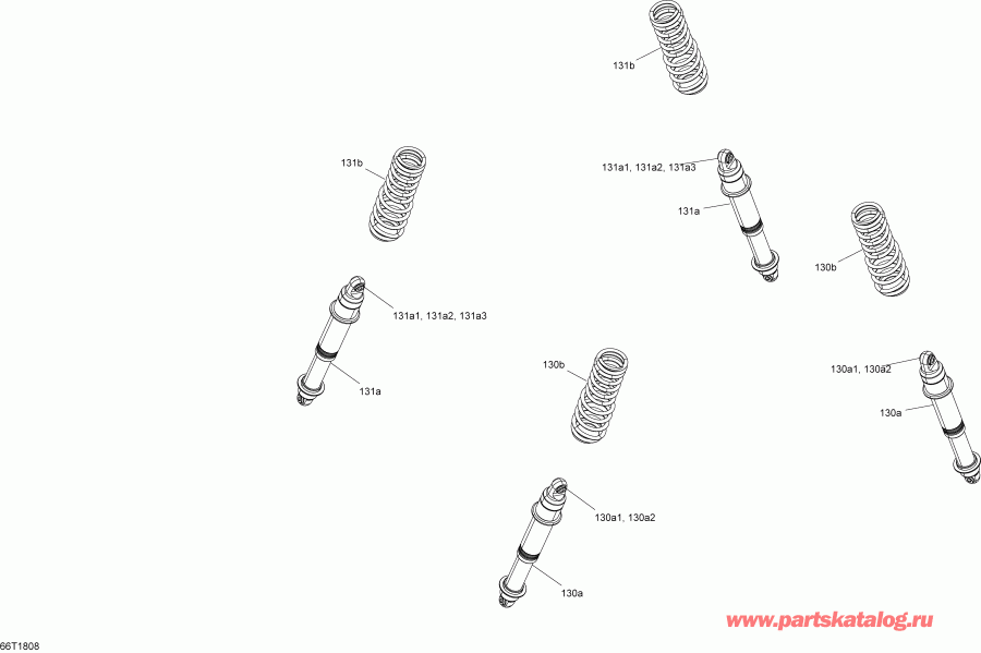ATV Bombardier ����������� Renegade 1000R EFI, 2018 - Shocks Renegade Std
