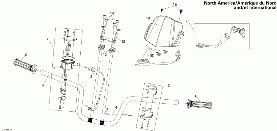 ������������  DS 250, 2018 - Handlebar North America, International