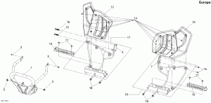09- Front   Footrests North America, International (09- Front Bumper And Footrests North America, International)