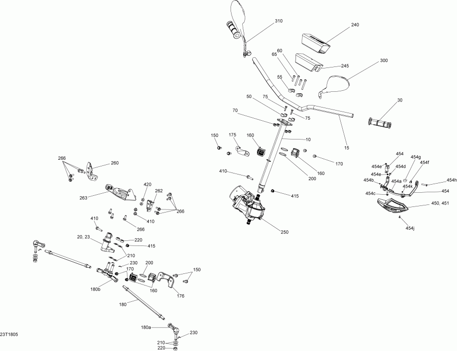 ATV  Outlander 1000R EFI, MY2018 - Steering G2 Outlander Package Xtp, Xmr
