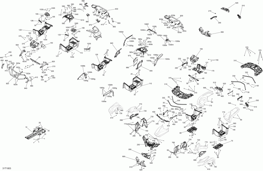  BRP Outlander 1000R EFI, MY2018  -    G2 Outlander Except Mos & Xmr