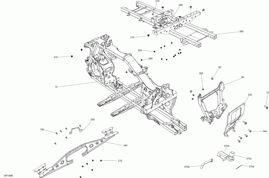  Bombardier  Outlander T3 1000 EFI, 2018 - Frame