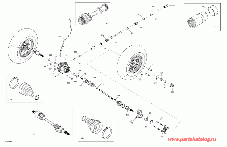 ����������  Outlander MAX 570 EFI, 2018 ������ - Front Drive Common Parts 570