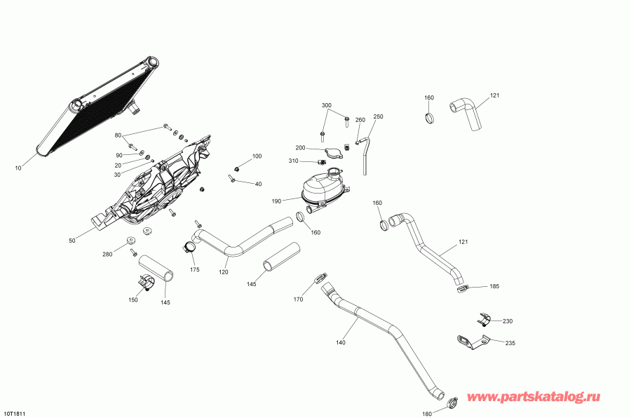 ATV BRP Outlander T3 MAX 570 EFI, 2018 - Cooling