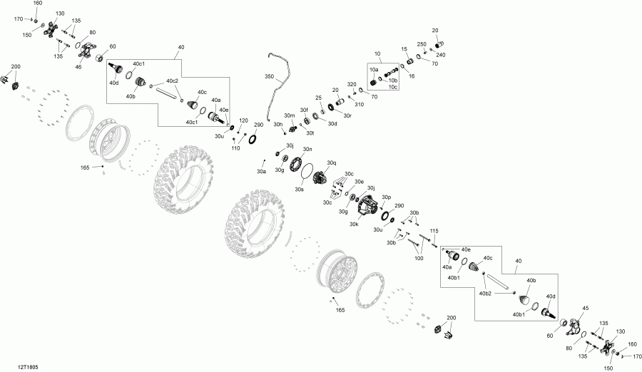����������  ����������� Outlander T3 MAX 570 EFI PRO, 2018 (3SJC) - Drive, Front