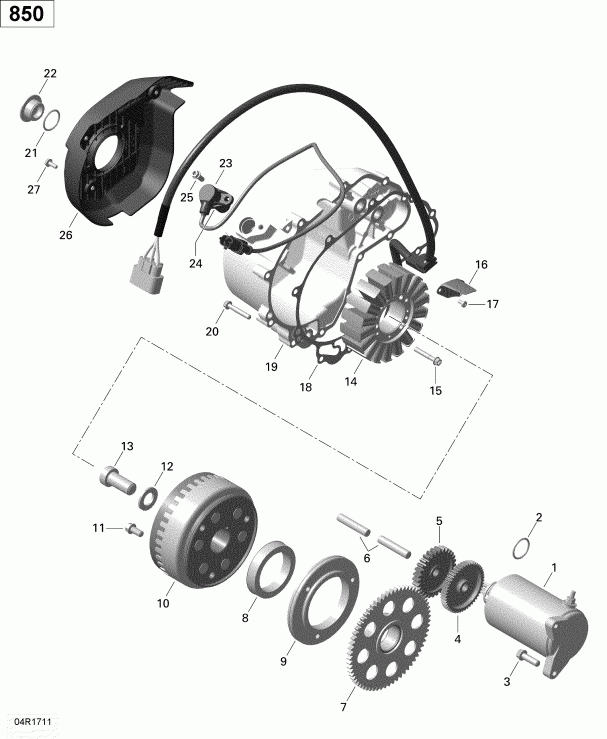  BRP - Magneto And Electric Starter 850 Efi (outlander Max)