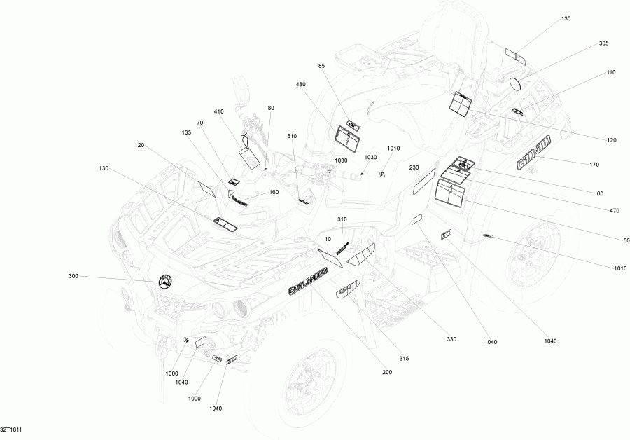 ������������ BRP ����������� Outlander T3 MAX 1000 EFI, 2018 - ��������