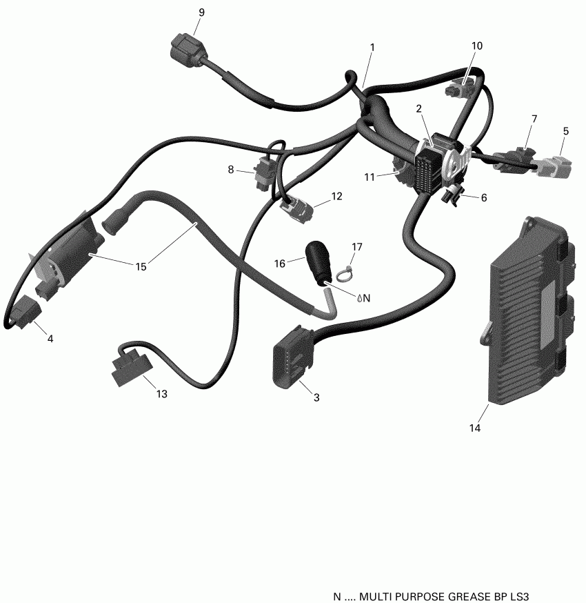 Bombardier 001 - Outlander 450 EFI - International - European Communities, 2019 -     Electronic Module 450 Efi T3 & International