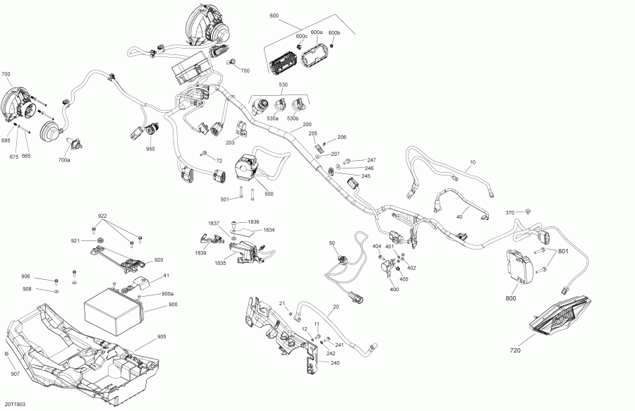 ATV BRP 001 - Outlander 450 EFI - North America, 2019 -  450 Efi Package Hunting Edition