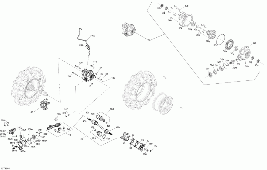  BRP  001 - Outlander 450 EFI - T3, 2019 - Front Drive Outlander 450 Efi Dps