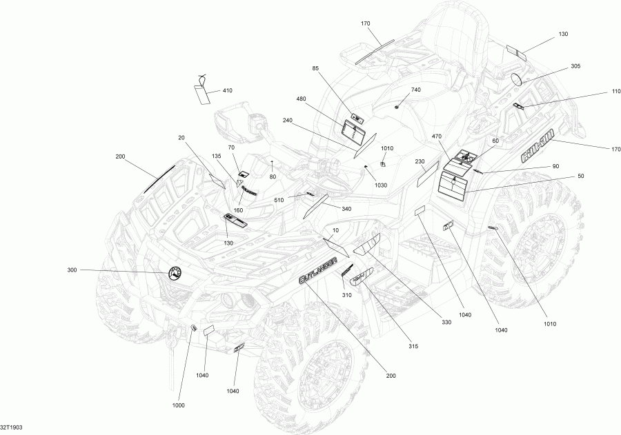 ����������  001 - Outlander 450 EFI - T3, 2019 - �������� Pro