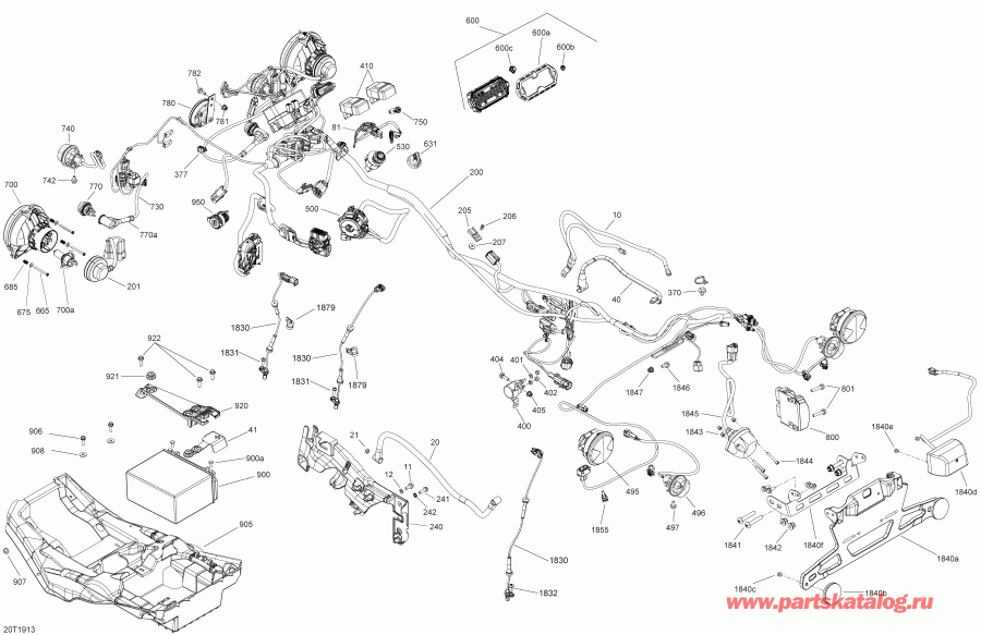����������  ����������� 001 - Outlander 450 EFI - T3, 2019 - Electrical Outlander 450 Efi Dps
