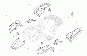 09- Fender  Central Panel Kit Outlander - Package North Edition (09- Fender And Central Panel Kit Outlander - Package North Edition)