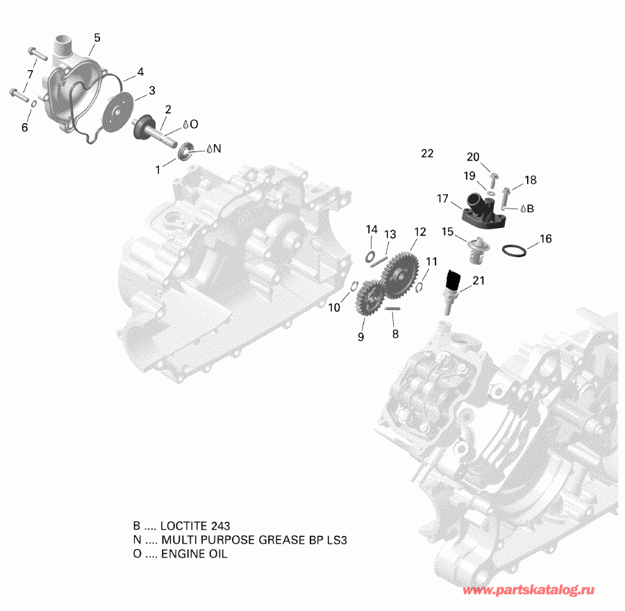    001 - Outlander 6X6 - 450 EFI - T3, 2019 - Engine Cooling
