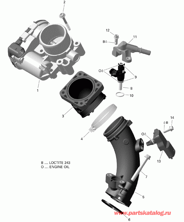  BRP - Air Intake Manifold And Throttle Body T3
