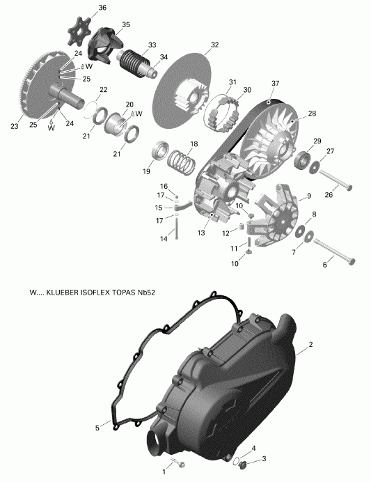 ATV  001 - Outlander 6X6 - 450 EFI - T3, 2019  - Transmission